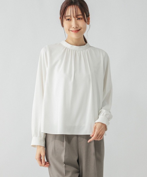 大きいサイズ 新品タグ付き
FABLICE ファブリス パンツ
サイズ XO セール】お手入れラクラクスタンドギャザーブラウス/133608（シャツ