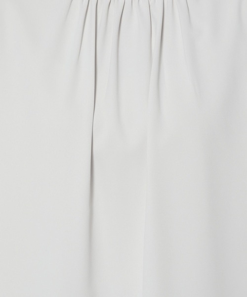 セール】お手入れラクラクスタンドギャザーブラウス/133608（シャツ