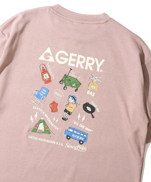 GERRY(ジェリー)の「【GERRY/ジェリー】冷感ポンチバックプリントTシャツ(Tシャツ/カットソー・メンズ・チャコールグレー/ホワイト/ピンク/ライトグレー/ブルーグレー/ブラック・X-LARGE/LARGE/MEDIUM)」の6枚目の写真