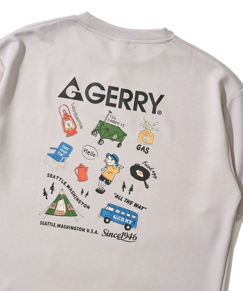 GERRY(ジェリー)の「【GERRY/ジェリー】冷感ポンチバックプリントTシャツ(Tシャツ/カットソー・メンズ・チャコールグレー/ホワイト/ピンク/ライトグレー/ブルーグレー/ブラック・X-LARGE/LARGE/MEDIUM)」の1枚目の写真