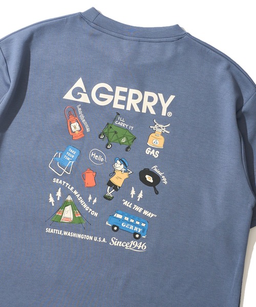 GERRY(ジェリー)の「【GERRY/ジェリー】冷感ポンチバックプリントTシャツ(Tシャツ/カットソー・メンズ・チャコールグレー/ホワイト/ピンク/ライトグレー/ブルーグレー/ブラック・X-LARGE/LARGE/MEDIUM)」の5枚目の写真