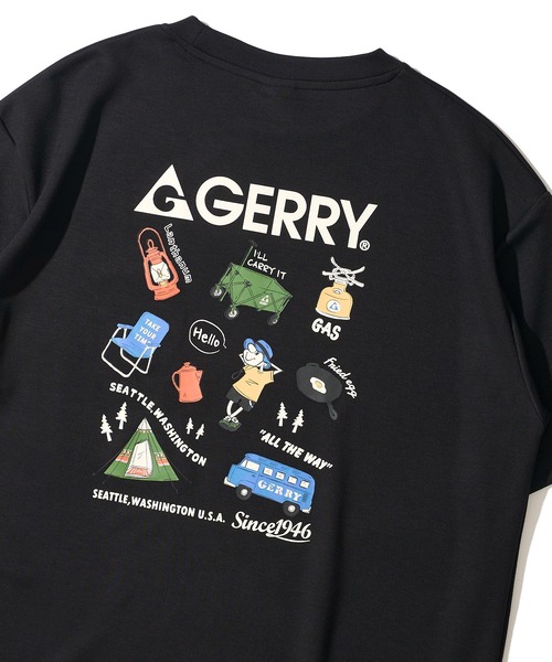 GERRY(ジェリー)の「【GERRY/ジェリー】冷感ポンチバックプリントTシャツ(Tシャツ/カットソー・メンズ・チャコールグレー/ホワイト/ピンク/ライトグレー/ブルーグレー/ブラック・X-LARGE/LARGE/MEDIUM)」の3枚目の写真