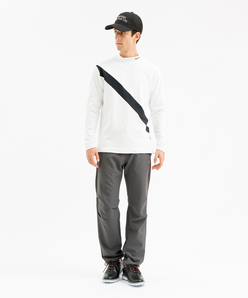 Saturdays Golf(サタデーズゴルフ)の「Tech Mock Slash Shirt(Tシャツ/カットソー・メンズ・ネイビー/ホワイト/ブラック・L/M/S/XL/XXL)」の1枚目の写真