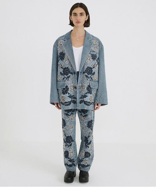 CLANE FLOWER EMBROIDERY TAILORED ジャケット セール】FLOWER EMBROIDERY TAILORED JACKET（テーラード