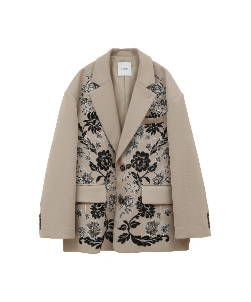 ジャケット・アウター clane FLOWER EMBROIDERY TAILORED JACKET セール】FLOWER EMBROIDERY TAILORED JACKET（テーラード