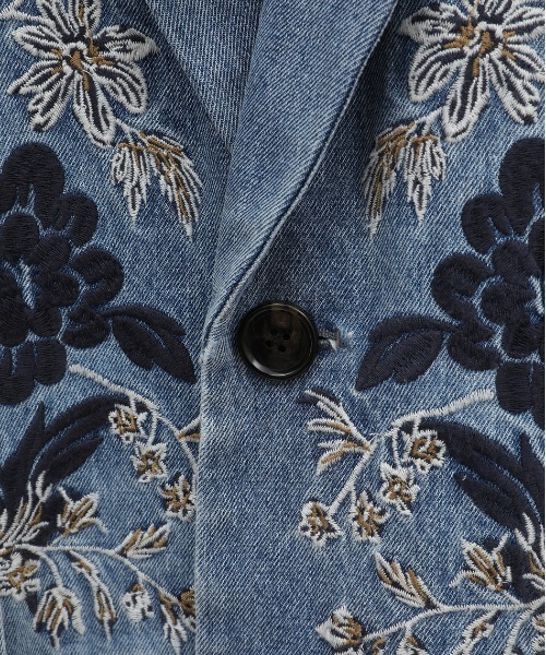 セール】FLOWER EMBROIDERY TAILORED JACKET（テーラード