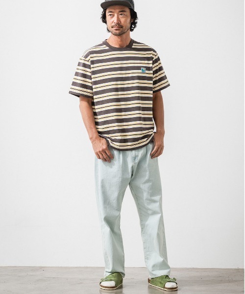 OFFSHORE(オフショア)の「VINTAGE SURF BORDER TEE(Tシャツ/カットソー・メンズ・グリーン/チャコールグレー・S/M/L/XL)」の3枚目の写真