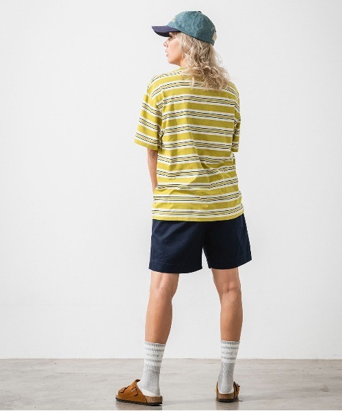 OFFSHORE(オフショア)の「VINTAGE SURF BORDER TEE(Tシャツ/カットソー・メンズ・グリーン/チャコールグレー・S/M/L/XL)」の8枚目の写真
