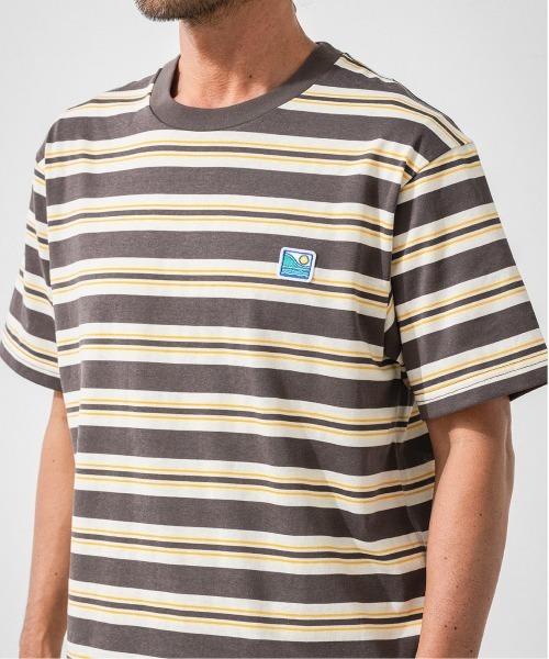 OFFSHORE(オフショア)の「VINTAGE SURF BORDER TEE(Tシャツ/カットソー・メンズ・グリーン/チャコールグレー・S/M/L/XL)」の9枚目の写真