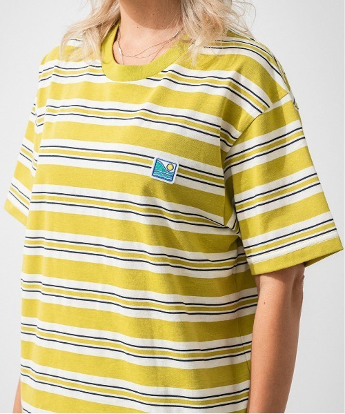 OFFSHORE(オフショア)の「VINTAGE SURF BORDER TEE(Tシャツ/カットソー・メンズ・グリーン/チャコールグレー・S/M/L/XL)」の10枚目の写真