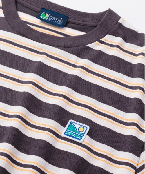 OFFSHORE(オフショア)の「VINTAGE SURF BORDER TEE(Tシャツ/カットソー・メンズ・グリーン/チャコールグレー・S/M/L/XL)」の12枚目の写真