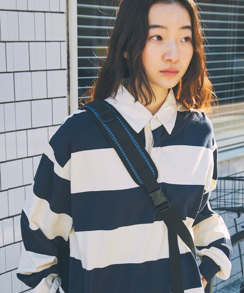 Unblend(アンブレンド)の「【Unblend】異素材切り替え ワンショルダーボディバッグ(ボディバッグ/ウエストポーチ・レディース・グレー系/オレンジ系/ブラック系1/ブラック系/ネイビー系/ブラウン系・FREE)」の18枚目の写真