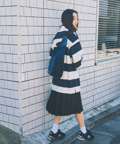 Unblend(アンブレンド)の「【Unblend】異素材切り替え ワンショルダーボディバッグ(ボディバッグ/ウエストポーチ・レディース・グレー系/オレンジ系/ブラック系1/ブラック系/ネイビー系/ブラウン系・FREE)」の22枚目の写真