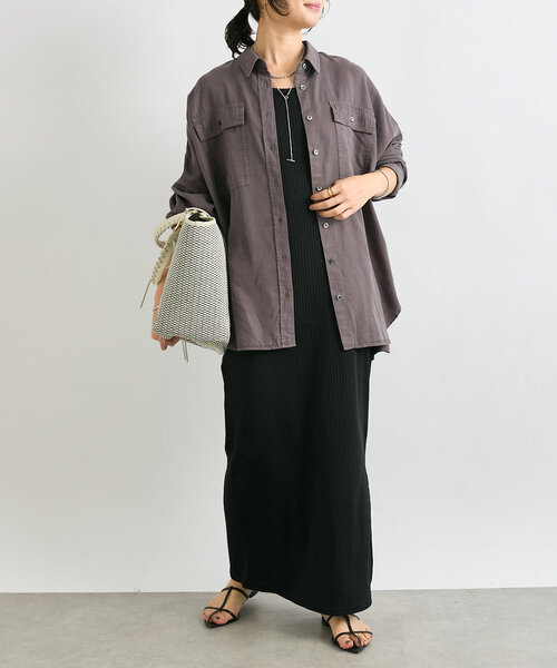 セットアップ可】ガーメントダイワイドシャツ（シャツ/ブラウス