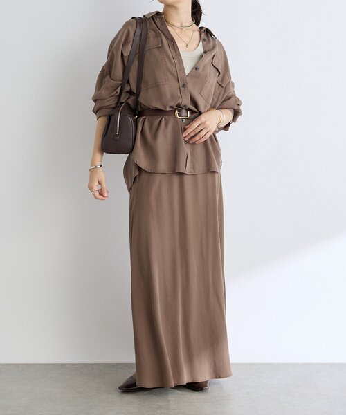 RIVE DROITE リヴドロワ　ガーメントダイワイドシャツ RIVE DROITE｜【セットアップ可】ガーメントダイワイドシャツ