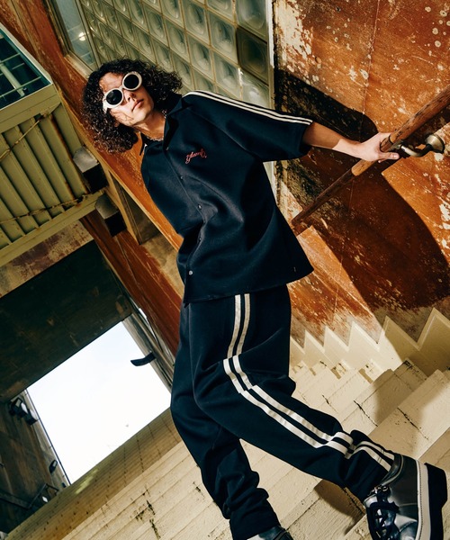 パンツ glamb Line Tape Track Pants セール】Line Tape Track Pants / ラインテープトラックパンツ