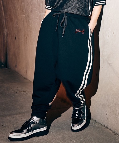 パンツ glamb Line Tape Track Pants セール】Line Tape Track Pants / ラインテープトラックパンツ