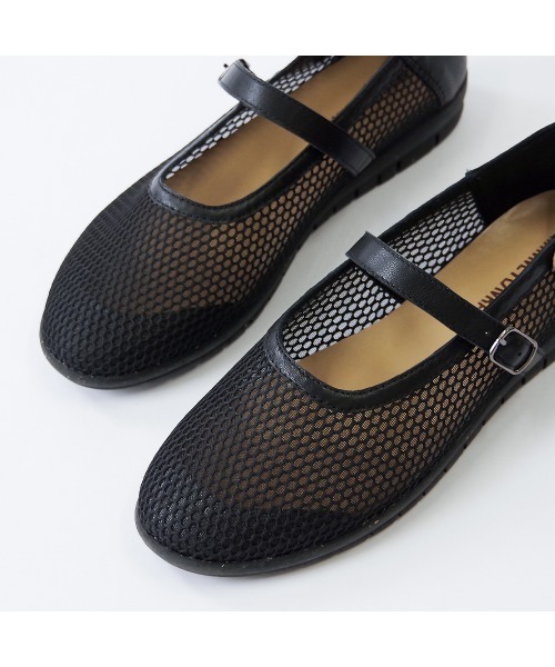 Minnetonka（ミネトンカ）の「MINNETONKA ミネトンカ / メッシュ メリージェーンフラットシューズ 25M01（パンプス・レディース・ブラック/シルバー/ダークブラウン/ゴールド・5/6/7/8/9）」の18枚目の写真