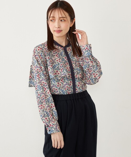 SHIPS Colors:〈手洗い可能〉MULHOUSE フラワープリント