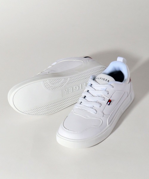 TOMMY HILFIGER(トミーヒルフィガー)の「【TOMMY HILFIGER/トミーヒルフィガー】TH LOW COURT/ローコート スニーカー(スニーカー・レディース・ホワイト・23.0cm/23.5cm/24.0cm/24.5cm/25.0cm)」の9枚目の写真