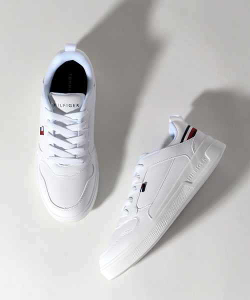 TOMMY HILFIGER(トミーヒルフィガー)の「【TOMMY HILFIGER/トミーヒルフィガー】TH LOW COURT/ローコート スニーカー(スニーカー・レディース・ホワイト・23.0cm/23.5cm/24.0cm/24.5cm/25.0cm)」の7枚目の写真