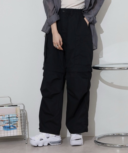 ROOT THREE(ルートスリー)の「ROOT THREE TCウェザー デタッチャブル ヘリクルー パンツ(その他パンツ・メンズ・ヘザーチャコール/ブラック/カーキ・L/S/M/LL)」の2枚目の写真