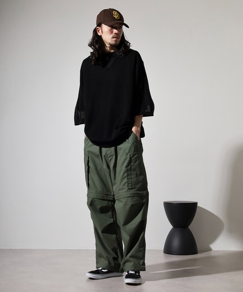 ROOT THREE(ルートスリー)の「ROOT THREE TCウェザー デタッチャブル ヘリクルー パンツ(その他パンツ・メンズ・ヘザーチャコール/ブラック/カーキ・L/S/M/LL)」の17枚目の写真