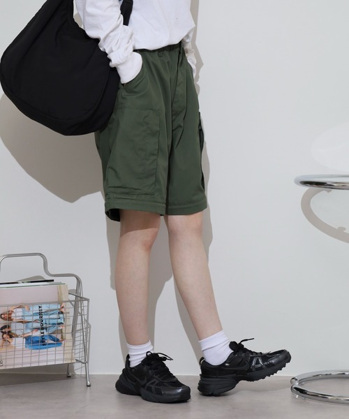 ROOT THREE(ルートスリー)の「ROOT THREE TCウェザー デタッチャブル ヘリクルー パンツ(その他パンツ・メンズ・ヘザーチャコール/ブラック/カーキ・L/S/M/LL)」の8枚目の写真