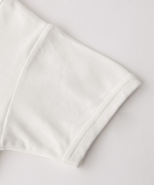 X-girl（エックスガール）の「ANGEL FACE PATCH S/S BABY TEE（Tシャツ/カットソー・レディース・ホワイト/ブラック/オリーブ・S/M）」の7枚目の写真