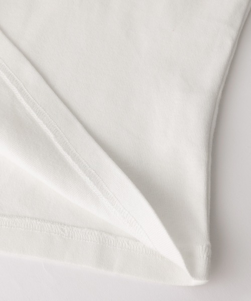 X-girl（エックスガール）の「ANGEL FACE PATCH S/S BABY TEE（Tシャツ/カットソー・レディース・ホワイト/ブラック/オリーブ・S/M）」の9枚目の写真