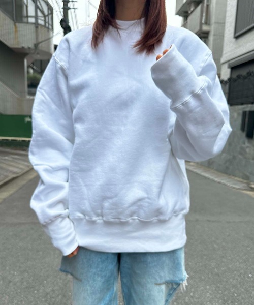 CAMBER(キャンバー)の「CAMBER / Cross-Knit SWEAT CREW NECK / CAM234(スウェット・レディース・ブラック/グレー/ホワイト・MEDIUM/LARGE/X-LARGE)」の1枚目の写真