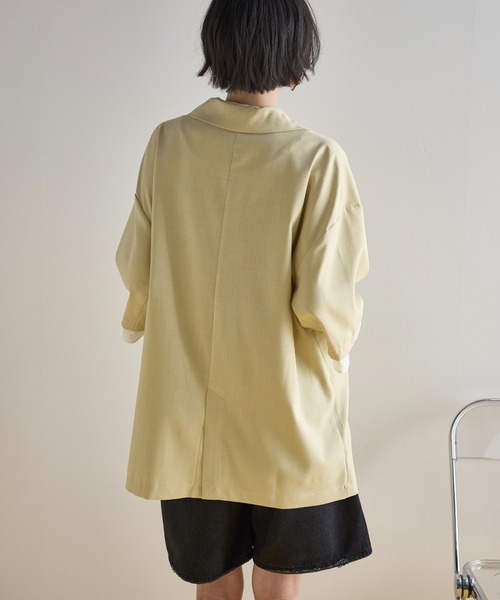 セール】スイッチシアーカフハーフスリーブテーラードジャケット