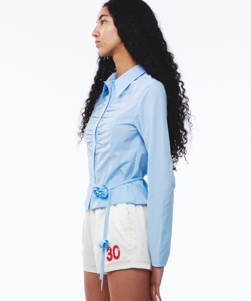 Kijun(キジュン)の「Kijun/キジュン Line Satin Shorts ショーツ 夏物 夏服(その他パンツ・レディース・アイボリー/ブラック・S/M)」の22枚目の写真