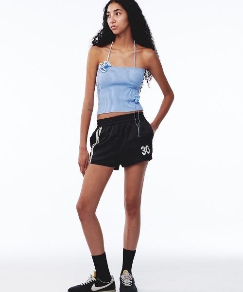 Kijun(キジュン)の「Kijun/キジュン Line Satin Shorts ショーツ 夏物 夏服(その他パンツ・レディース・アイボリー/ブラック・S/M)」の8枚目の写真