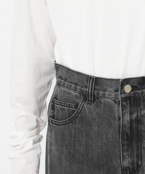 LEPSIM（レプシィム）の「サイド切り替えデニムパンツ　291099（デニムパンツ・レディース・チャコールグレー/ブルー・FREE）」の11枚目の写真