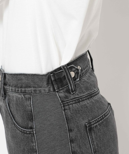 LEPSIM（レプシィム）の「サイド切り替えデニムパンツ　291099（デニムパンツ・レディース・チャコールグレー/ブルー・FREE）」の13枚目の写真