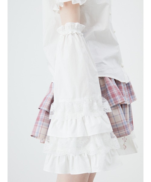Ank Rouge（アンクルージュ）の「はしごリボン姫袖ブラウス（シャツ
