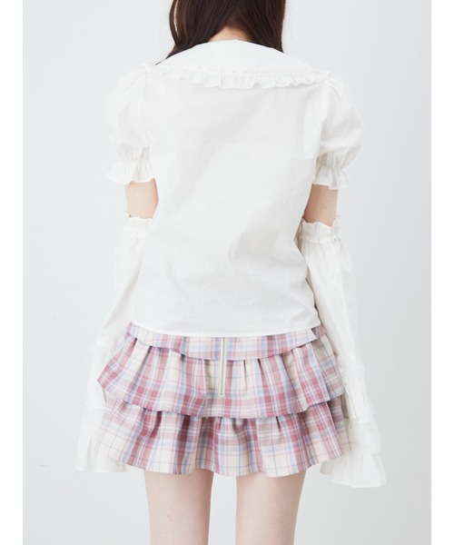 Ank Rouge（アンクルージュ）の「はしごリボン姫袖ブラウス（シャツ