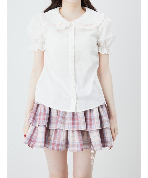 Ank Rouge（アンクルージュ）の「はしごリボン姫袖ブラウス（シャツ