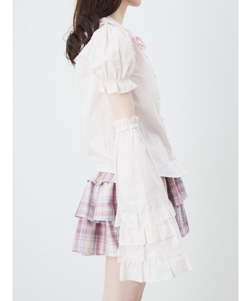 Ank Rouge(アンクルージュ)の「はしごリボン姫袖ブラウス(シャツ/ブラウス・レディース・ホワイト/ピンク/ブラック・M)」の18枚目の写真
