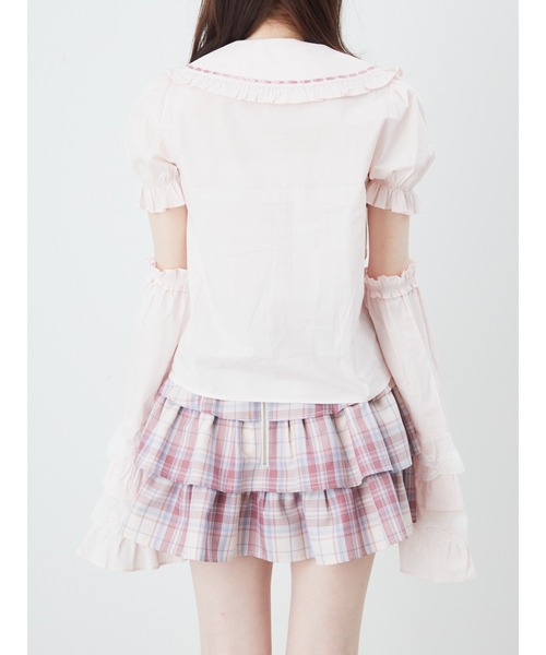 Ank Rouge(アンクルージュ)の「はしごリボン姫袖ブラウス(シャツ/ブラウス・レディース・ホワイト/ピンク/ブラック・M)」の19枚目の写真