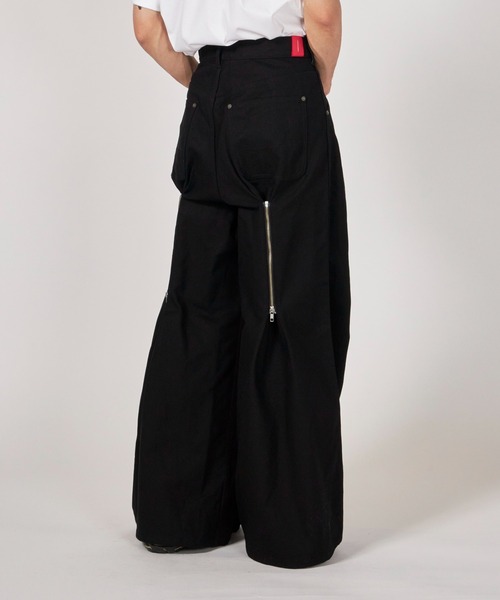 FUMITO GANRYU（フミトガンリュウ）の「FUMITO GANRYU Reverse baggy work pants（その他パンツ・メンズ・ブラック・1/2）」の4枚目の写真