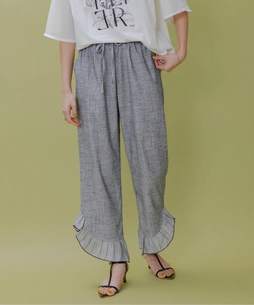 フリルヘムリラックスパンツ（その他パンツ）｜Eimee Law