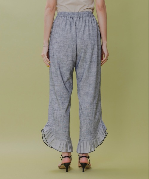 新品 今季 エイミーロウ Eimee Law フリルトリミングパンツ