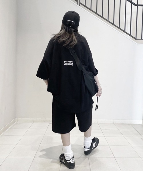 YACA(ヤーカ)の「Logo Print Sweat Half PT/ロゴプリントスウェットハーフパンツ【unisex item】(スウェットパンツ・レディース・アッシュグレー/ブラック/グレー・FREE/1/2)」の14枚目の写真
