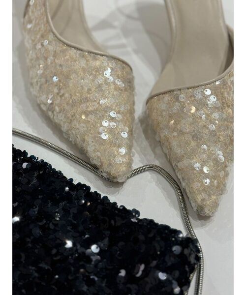 LAGUNAMOON(ラグナムーン)の「LADYスパンコールミニバッグ(ショルダーバッグ・レディース・ブラック/ベージュ・FREE)」の17枚目の写真