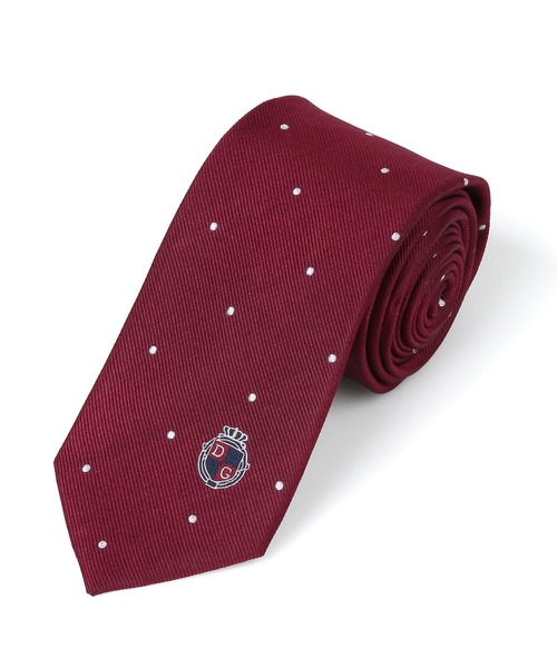 The DUFFER of ST.GEORGE（ザダファーオブセントジョージ）の「DUFFER ORIGINAL DOT TIE：DUFFERオリジナル ドットタイ（ネクタイ・メンズ・グレー/ネイビー/バーガンディー・F）」の6枚目の写真