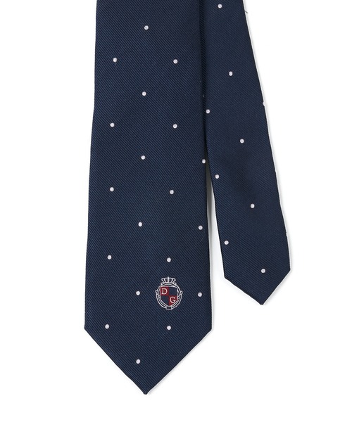 The DUFFER of ST.GEORGE（ザダファーオブセントジョージ）の「DUFFER ORIGINAL DOT TIE：DUFFERオリジナル ドットタイ（ネクタイ・メンズ・グレー/ネイビー/バーガンディー・F）」の5枚目の写真