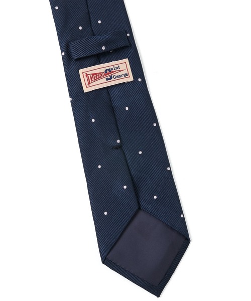 The DUFFER of ST.GEORGE（ザダファーオブセントジョージ）の「DUFFER ORIGINAL DOT TIE：DUFFERオリジナル ドットタイ（ネクタイ・メンズ・グレー/ネイビー/バーガンディー・F）」の4枚目の写真