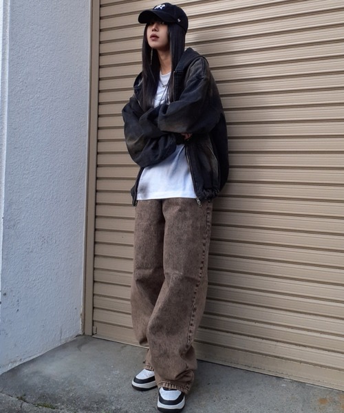 A'GEM/9 × .kom 『INSstudios デニムジップアップパーカー A'GEM/9 × .kom 『INSstudios/インスステュディオス』 デニム